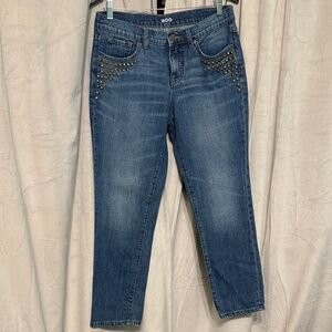 BDG Blue Studded Ankle Jeans
